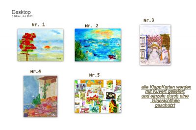 Gruß Klapp-Karten A6